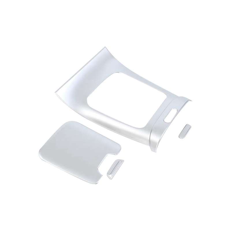 Car Gear Shift Panel Central Water Cup Cover Trim for Glc Class X254 Glc260 Glc300 2023(silver)