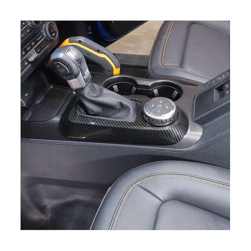 Car Gear Shift Panel Decorations Cover Trim Sticker for 2021 2022 2023 Accessories ,abs Carbon Fibe