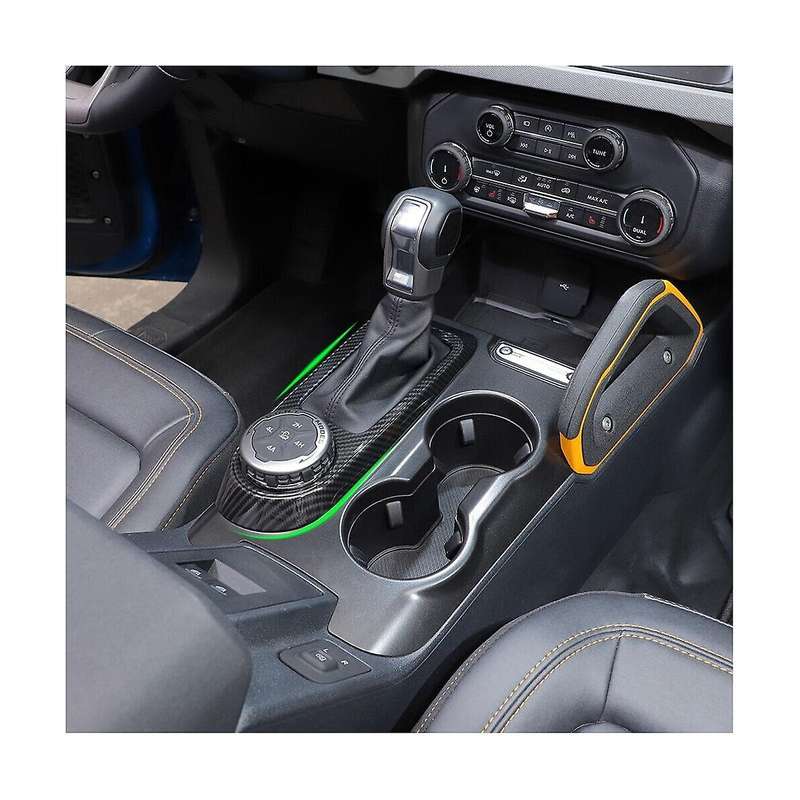 Car Gear Shift Panel Decorations Cover Trim Sticker for 2021 2022 2023 Accessories ,abs Carbon Fibe