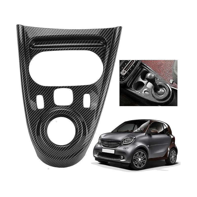 Car Gear Shift Panel Cover Trim for Smart Fortwo/ 453 2015-2021 Accessories ,ABS Carbon Fiber