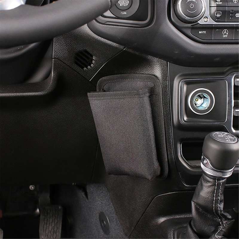 Car Gear Shift Storage Bag Phone Holder Coin Organizer Accessories for Wrangler JK JL Gladaitor JT