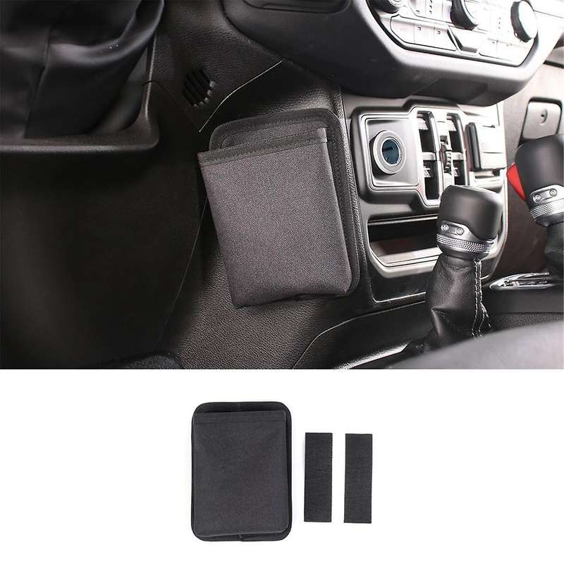 Car Gear Shift Storage Bag Phone Holder Coin Organizer Accessories for Wrangler JK JL Gladaitor JT