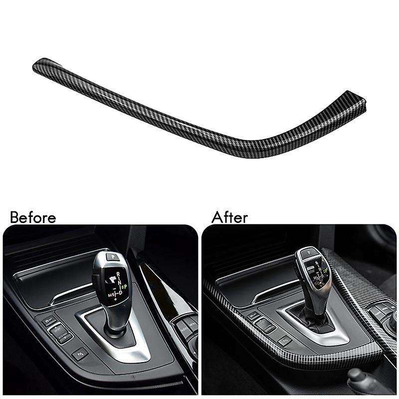Car Gear Shift Side L Shape Strips Trim Compatible BMW 3 4 Series 3GT F30