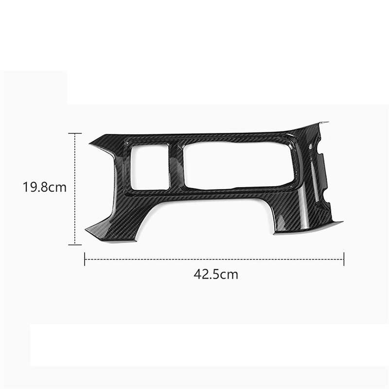 Car Gear Shift Panel Trim Really Carbon Fiber Sticker for 2022 2023 Decorative Strip