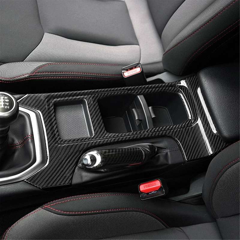 Car Gear Shift Panel Trim Really Carbon Fiber Sticker for 2022 2023 Decorative Strip