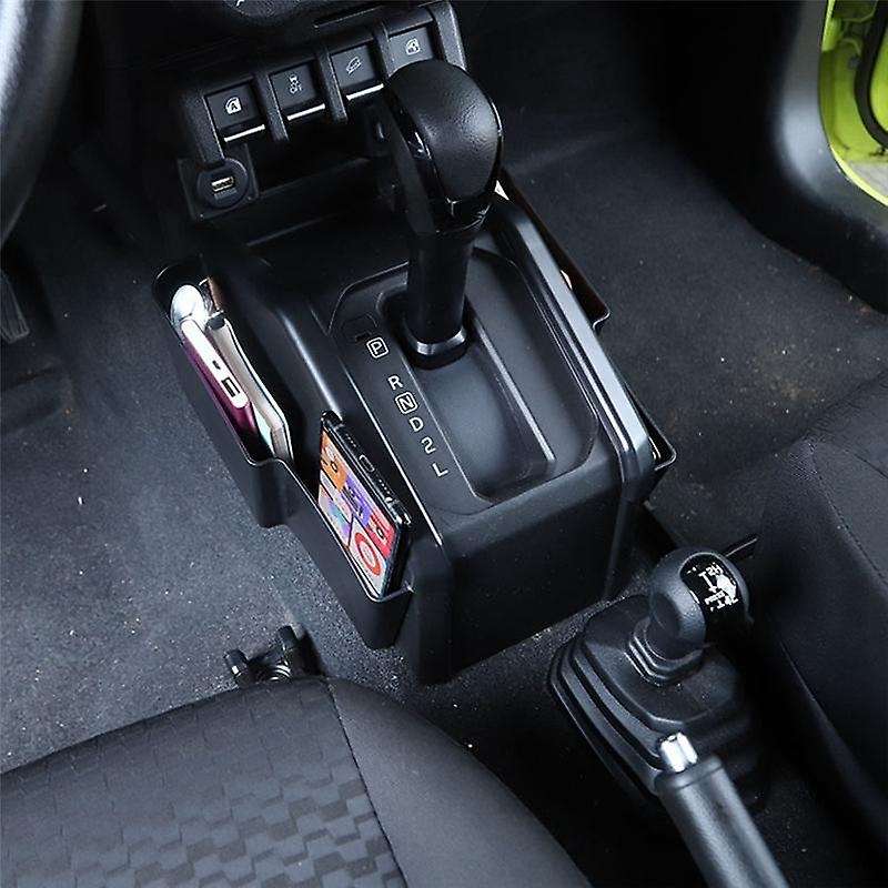 Car Gear Shift Storage Box Organizer for Suzuki Jimny Black