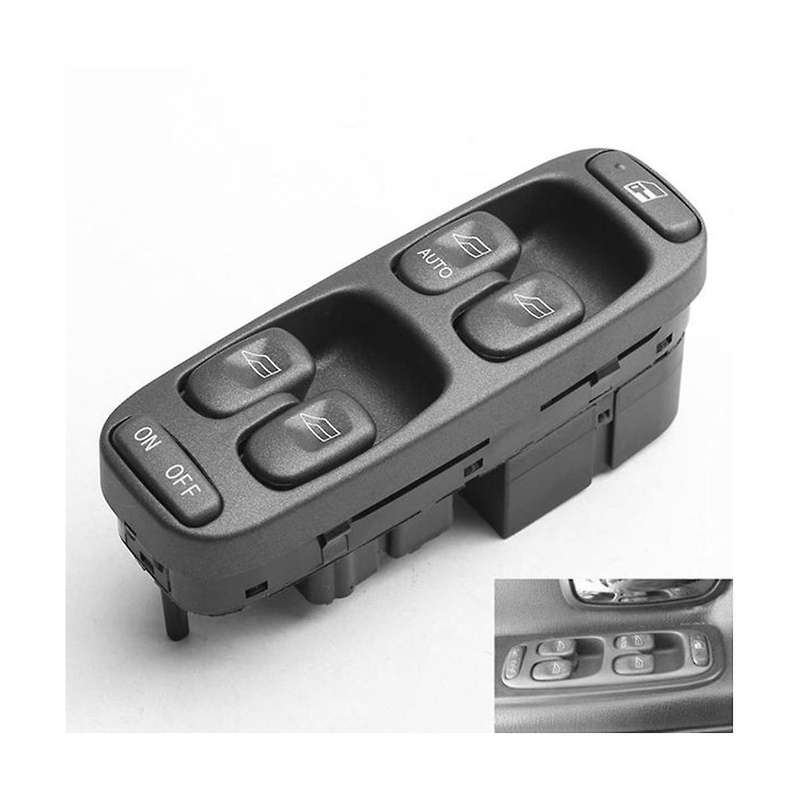 Car Glass Lifter for V70 S70 Xc70 1998-2000 Front Left Electric Window Control Master Switch 863845