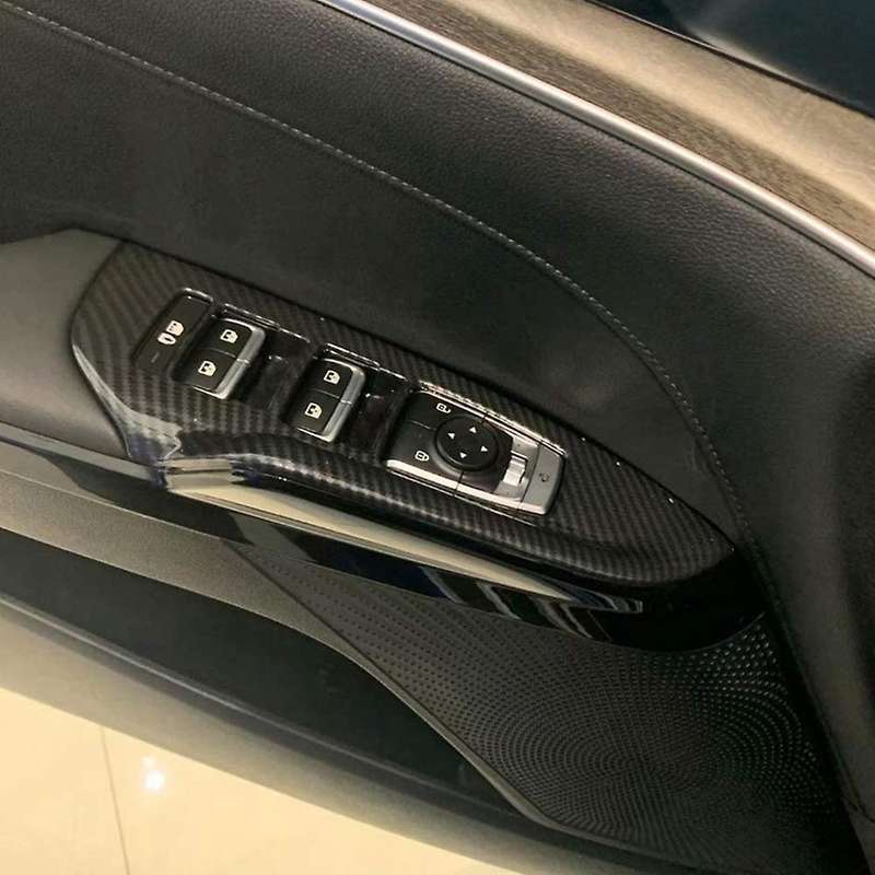 Car Glass Switch Door Armrest Cover Inner Armrest Window Button Trims for K5 2020
