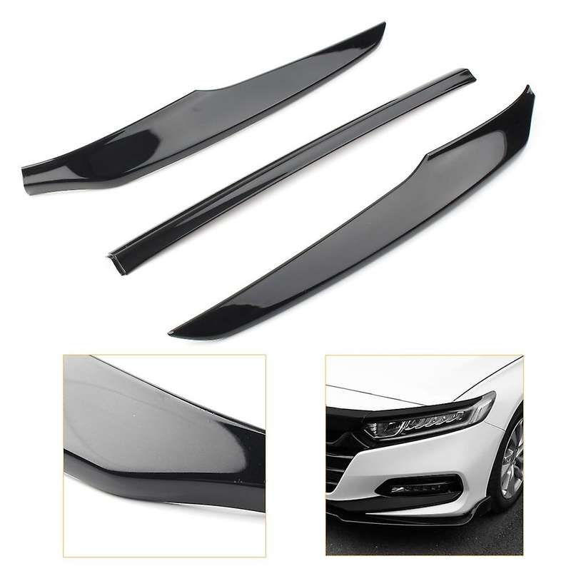 Car Gloss Black Front Bumper Lip Protective for Accord 2018 2019 2020