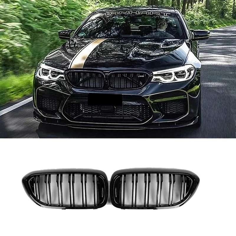 Car Gloss Black Front Kidney Grill Grille for 5 Series G30 G31 G38 M5 520I 523I 528I 530I 535I 550I
