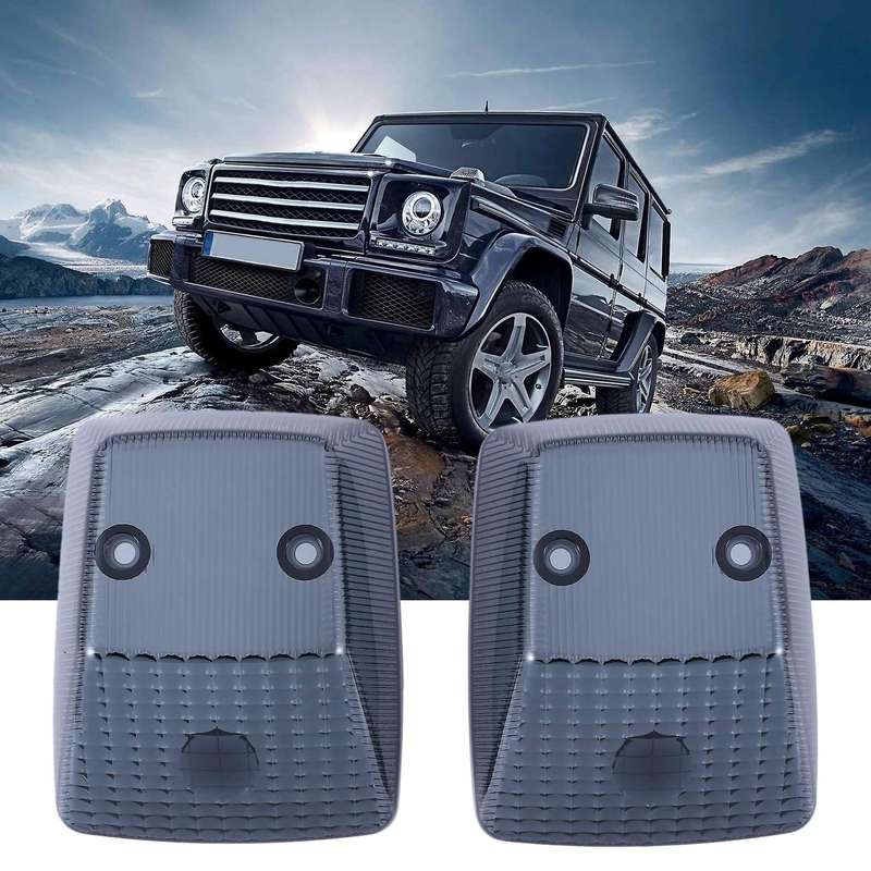 Car Gloss Black Front Turn Signal Lamp Lenses for W463 G-Class G500 G550 G55 G63 G65 1986-2018 A4638