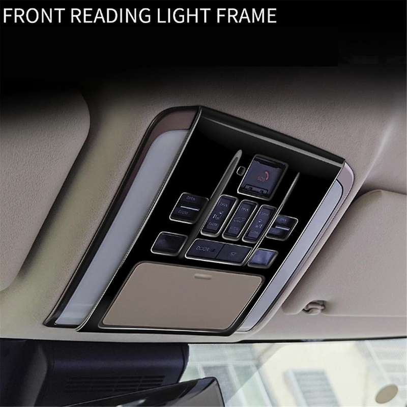 Car Gloss Black Front Reading Light Frame Interior Accessories for Alphard/vellfire 40 Series 2023+