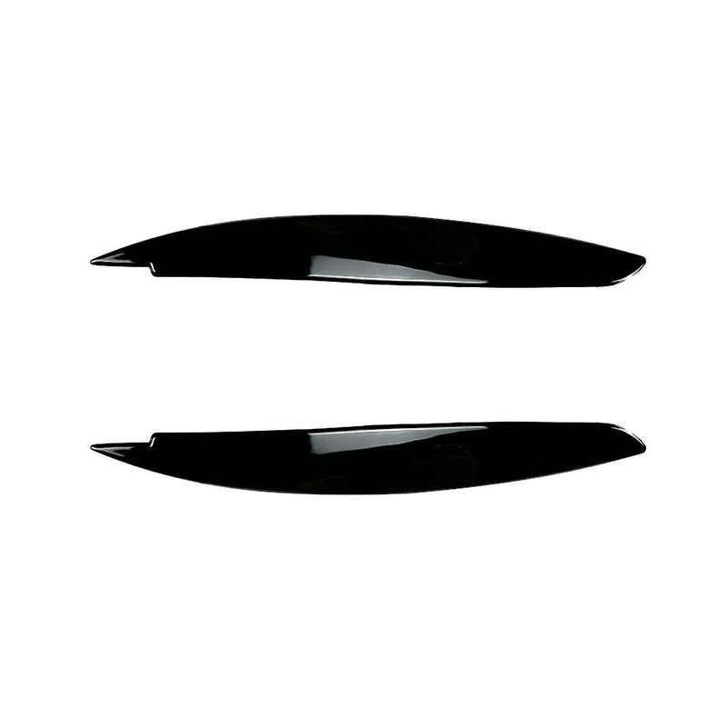 Car Gloss Black Headlight Lamp Eyebrows Cover Trim for 1 Series E81 E82 E87 E88 2008-2013 Car Eyeli