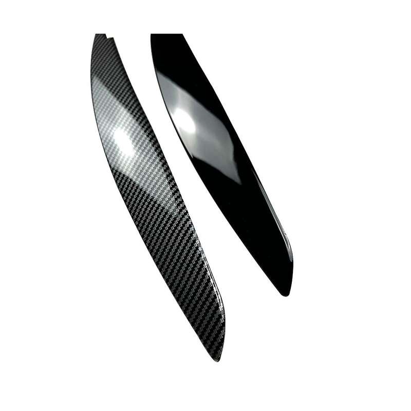 Car Gloss Black Headlight Lamp Eyebrows Cover Trim for 1 Series E81 E82 E87 E88 2008-2013 Car Eyeli