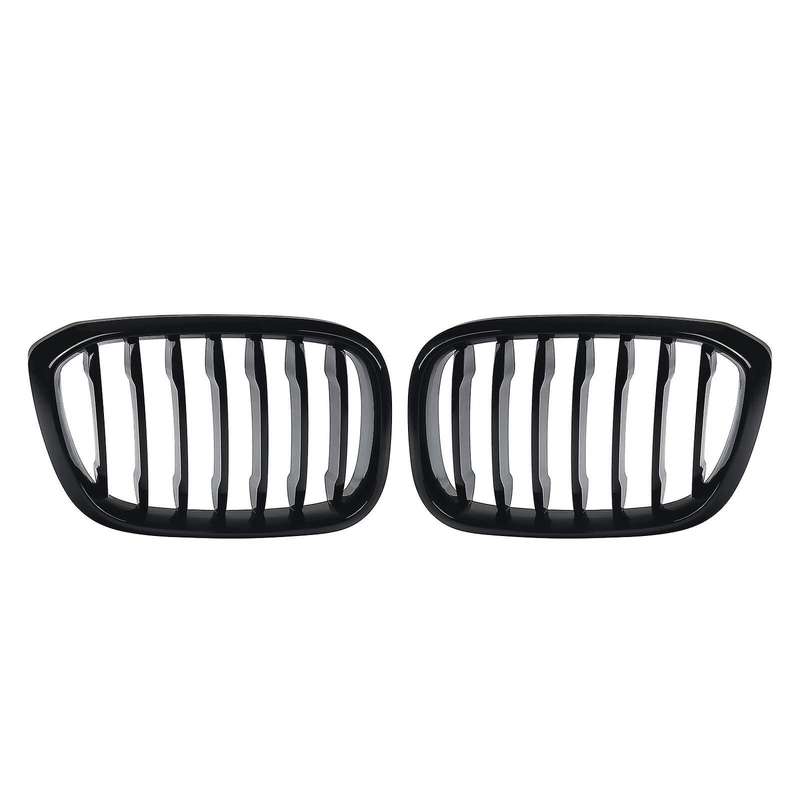 Car Gloss Black Front Hood Kidney Grille Grill for  X3 X4 G01 G02 2018-2020