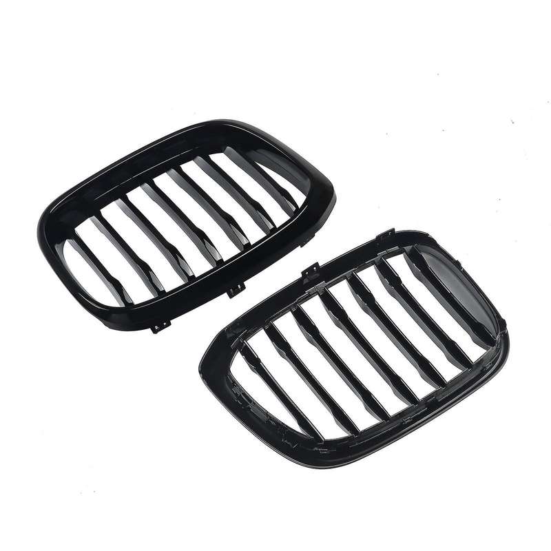 Car Gloss Black Front Hood Kidney Grille Grill for  X3 X4 G01 G02 2018-2020