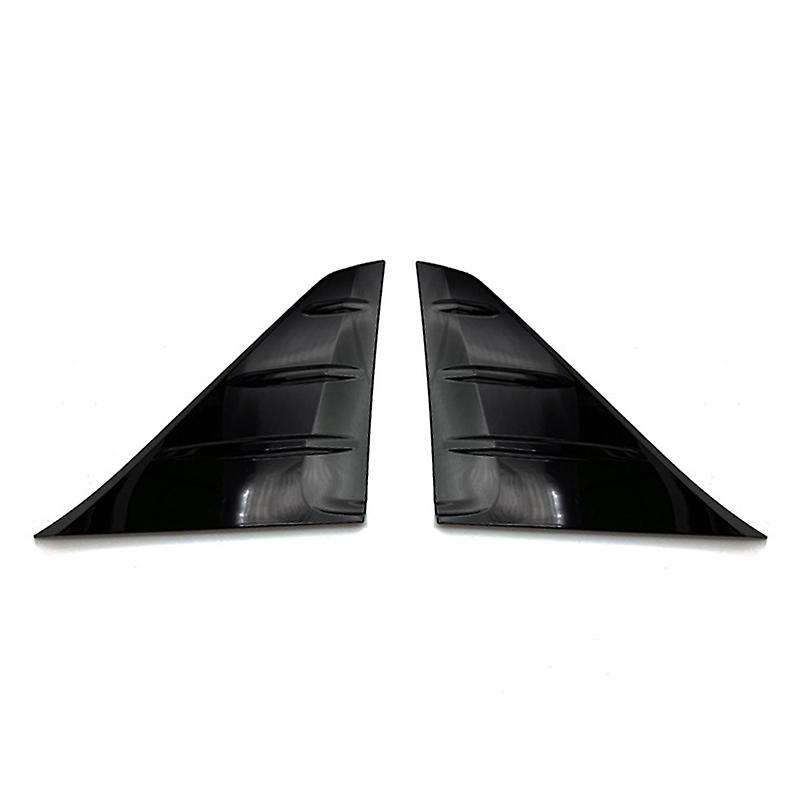 Car Gloss Black Side Window Louver Cover Trim Window Pillar Post Trim for Alphard Vellfire 2016-2020