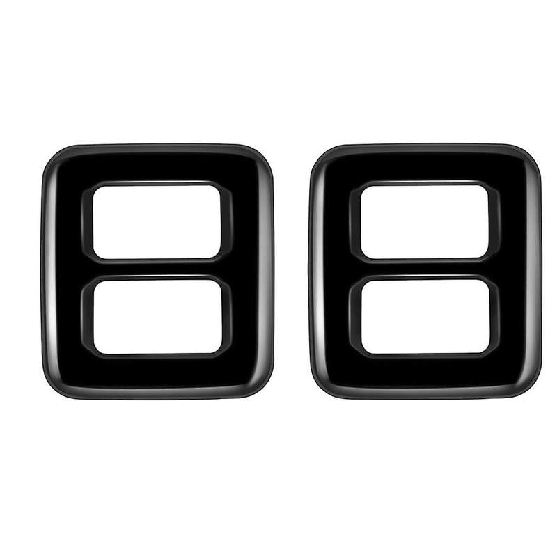 Car Gloss Black Middle Row Seat Outer Side Button Trim Frame Interior Accessories for Alphard 40 Se
