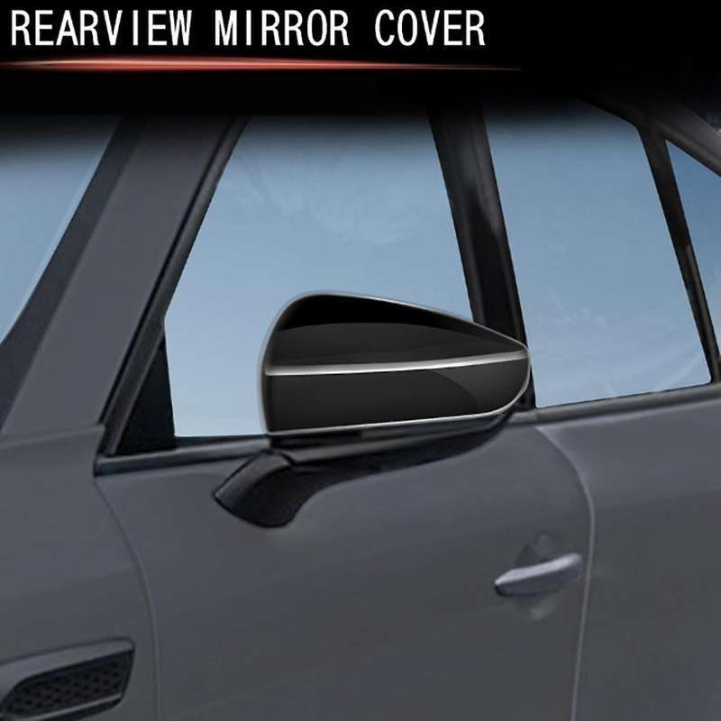 Car Gloss Black Rearview Side Mirror Cover Trim Frame Side Mirror Caps for -60 2022 2023