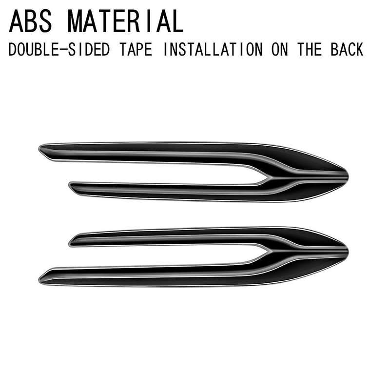 Car Gloss Black Side Wing Emblem Cover Trim Stickers Car Exterior Styling Side Wing for -60 2022+ RH