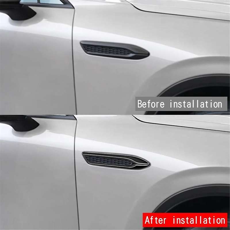 Car Gloss Black Side Wing Emblem Cover Trim Stickers Car Exterior Styling Side Wing for -60 2022+ RH