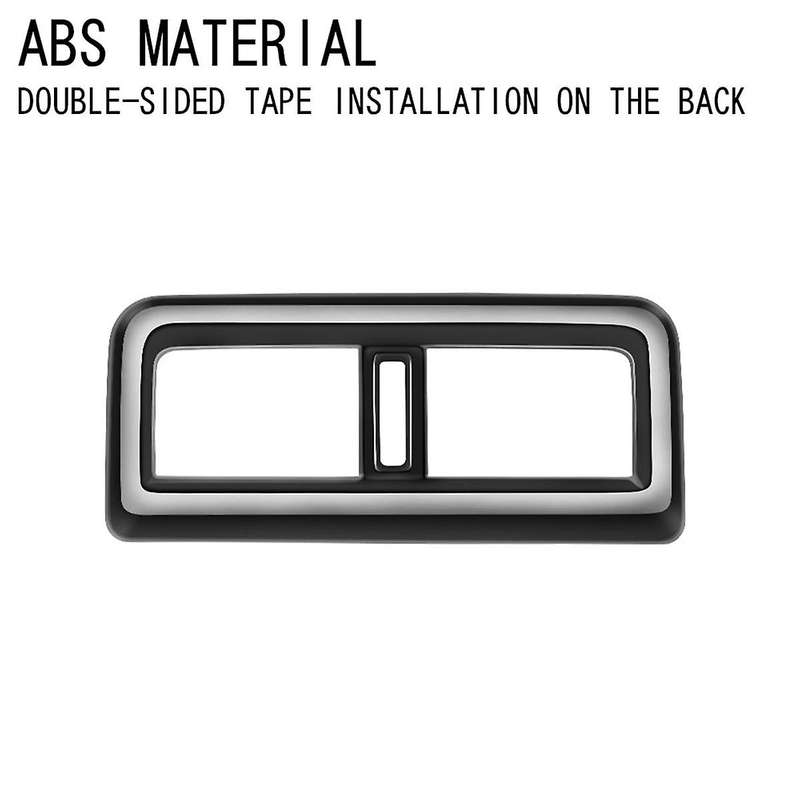 Car Gloss Black Rear Air Conditioner Vent Outlet Trim Inner Frame for -60 2022-2023 RHD Car Accessor