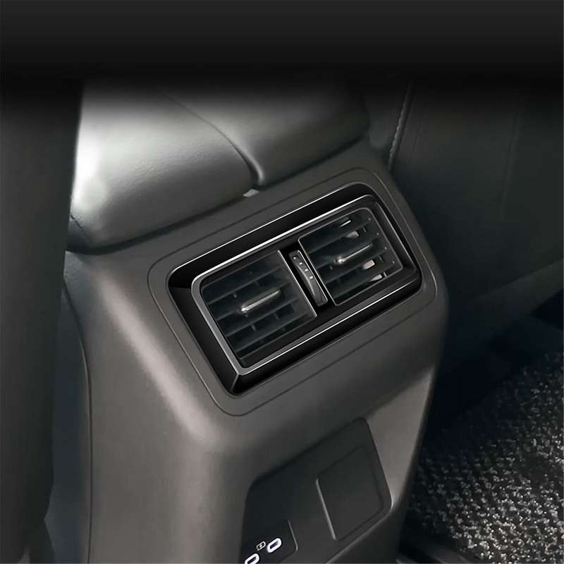 Car Gloss Black Rear Air Conditioner Vent Outlet Trim Inner Frame for -60 2022-2023 RHD Car Accessor