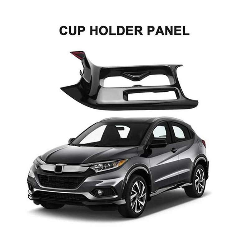 Car Glossy Black Center Console Water Cup Holder Cover Trim Stickers for -v Xrv Xr-v 2022+ Rhd