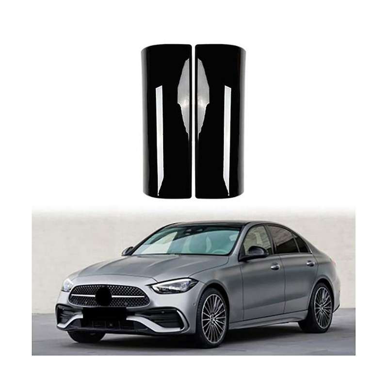 Car Glossy Black Center Console Armrest Box Panel Cover Decoration Stickers for C Class W206 2021 2
