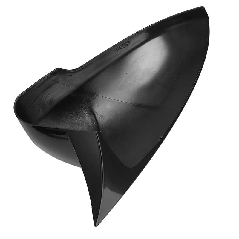 Car Glossy Black Ox Horn Rearview Side Glass Mirror Cover Trim Frame Side Mirror Caps for 2015-2020