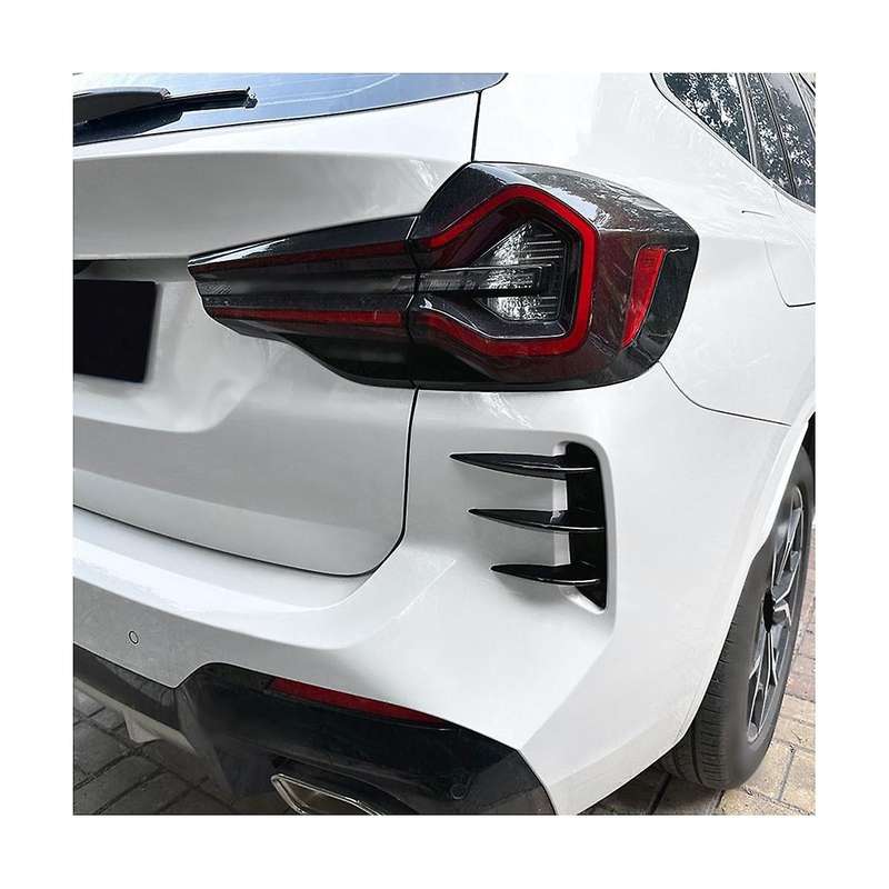 Car Glossy Black Rear Bumper Splitter Kit Spoiler Rear Canard Trim for X3 G01 2022-2023
