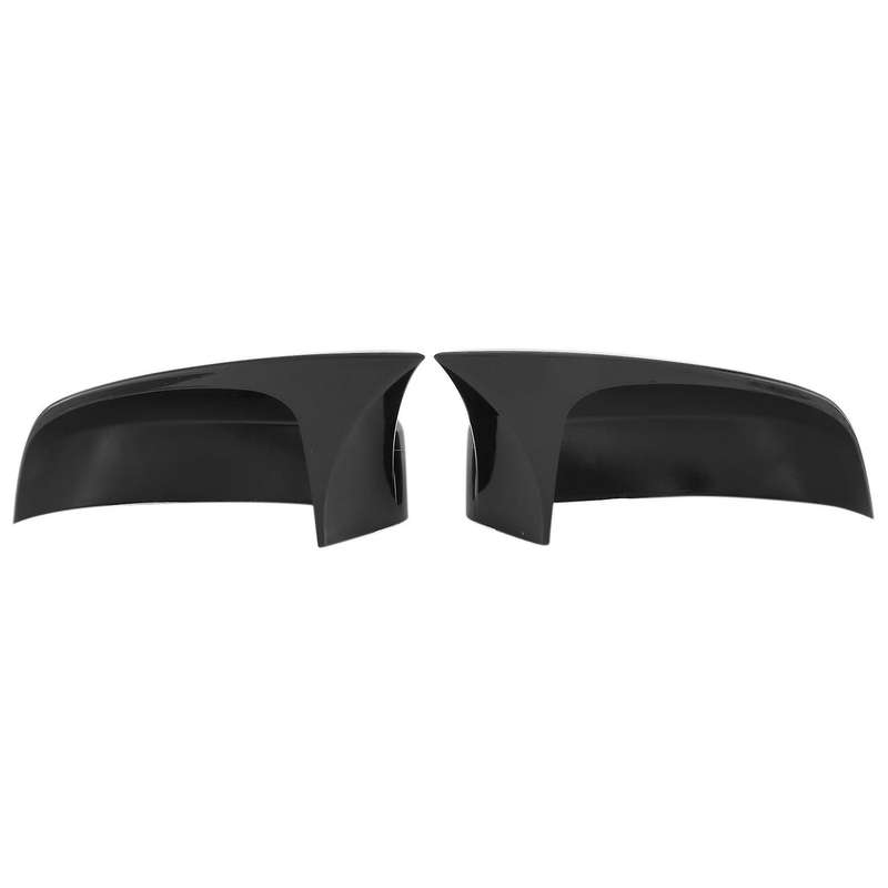Car Glossy Black Ox Horn Rearview Side Glass Mirror Cover Trim Frame Side Mirror Caps for Focus Mk3