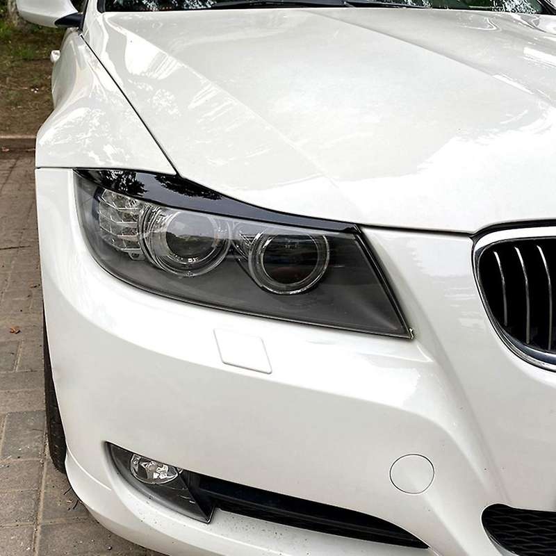 Car Glossy Black Headlights Eyebrows Eyelids Cover for Bmw 3 Series