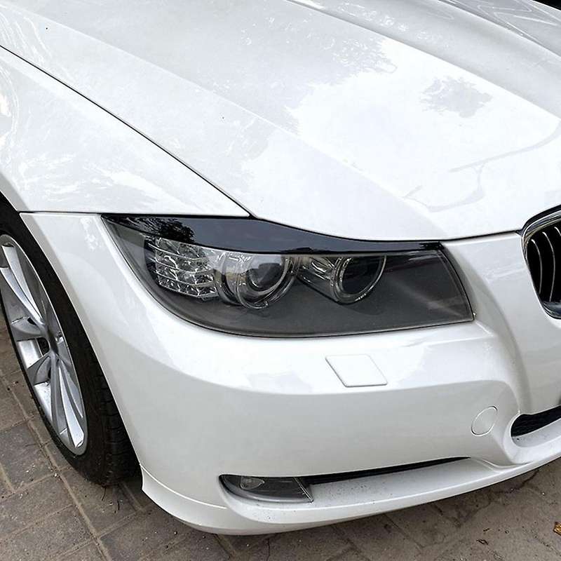 Car Glossy Black Headlights Eyebrows Eyelids Cover for Bmw 3 Series