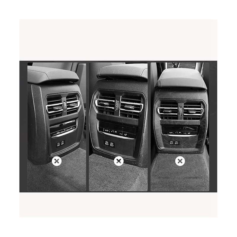 Car Glossy Black Rear Air Condition Vent Outlet Anti Cover Trim for 3 Series 320li G20 G28 2020-202