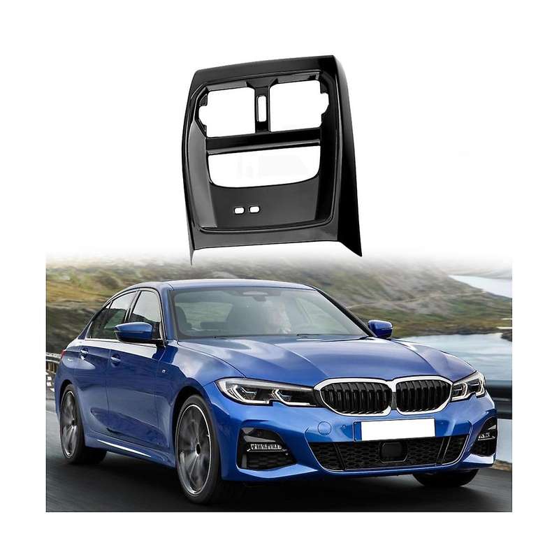 Car Glossy Black Rear Air Condition Vent Outlet Anti Cover Trim for 3 Series 320li G20 G28 2020-202