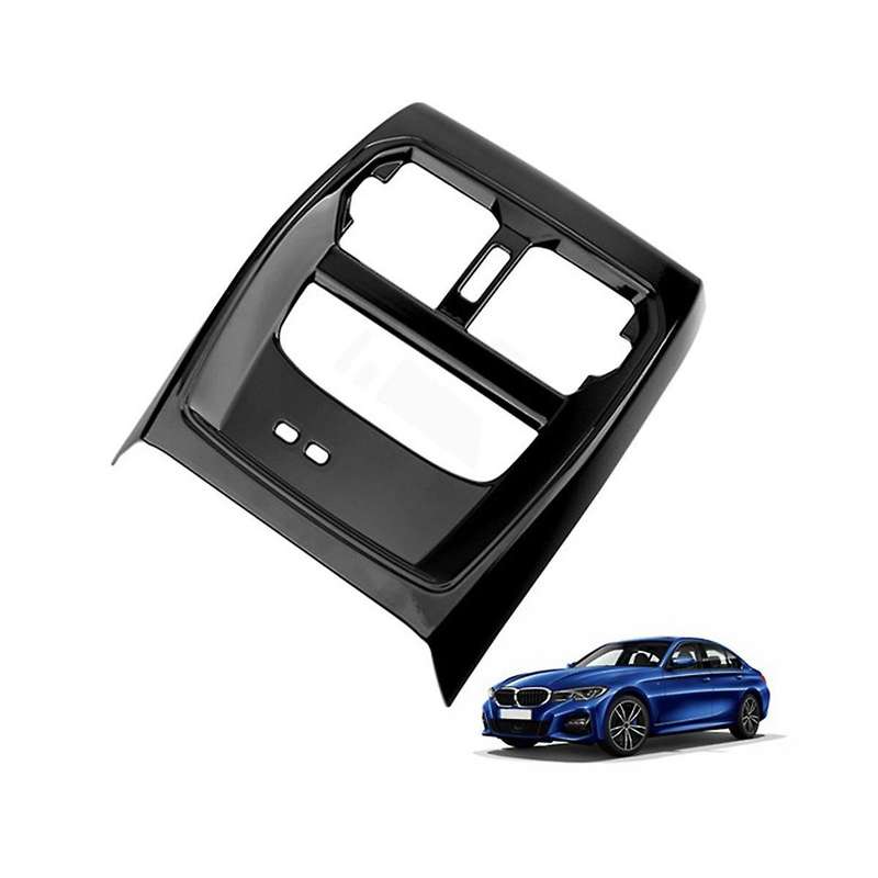 Car Glossy Black Rear Air Condition Vent Outlet Anti Cover Trim for 3 Series 320li G20 G28 2020-202