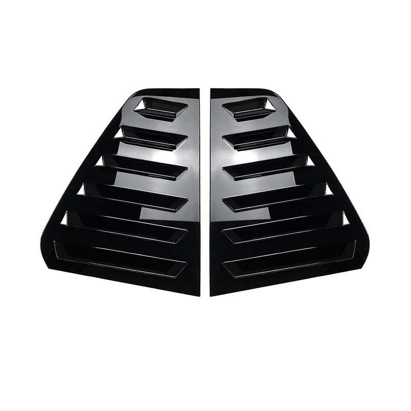 Car Glossy Black Rear Windows Triangle Louver Cover Stickers for Golf 6 Mk6 2008-2012 Cover