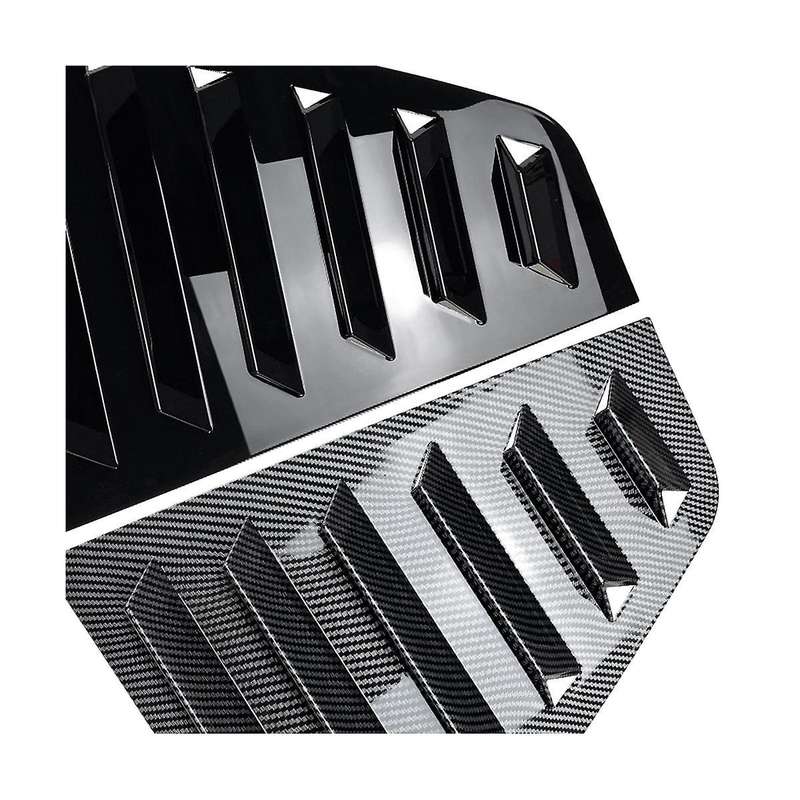 Car Glossy Black Rear Windows Triangle Louver Cover Stickers for Golf 6 Mk6 2008-2012 Cover