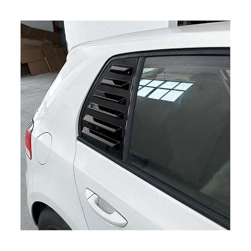 Car Glossy Black Rear Windows Triangle Louver Cover Stickers for Golf 6 Mk6 2008-2012 Cover