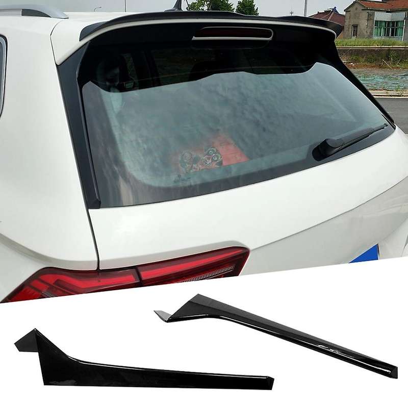 Car Glossy Black Rear Window Side Spoiler Canards Splitter