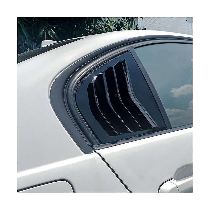 Car Glossy Black Rear Windows Triangle Louver Cover Sticker for 3series E90 320i 330i M3 2005-2011