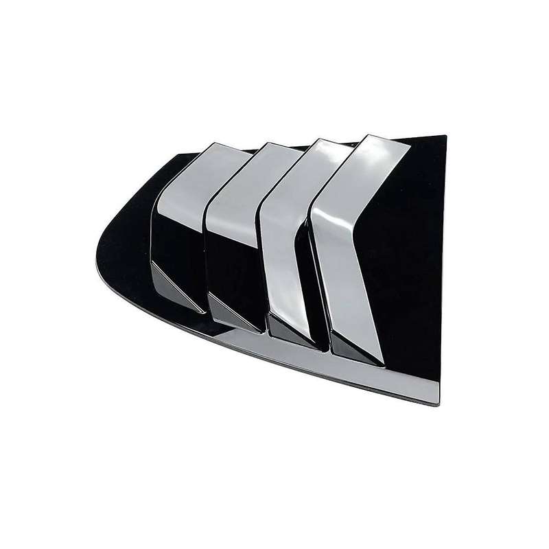 Car Glossy Black Rear Windows Triangle Louver Cover Sticker for 3series E90 320i 330i M3 2005-2011