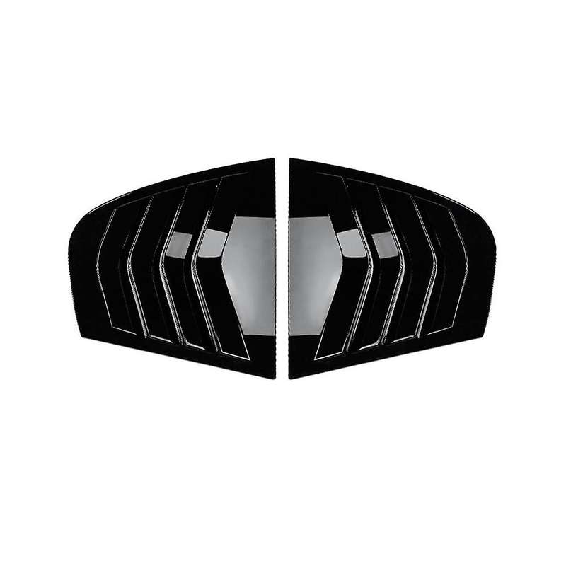 Car Glossy Black Rear Windows Triangle Louver Cover Sticker for 3series E90 320i 330i M3 2005-2011
