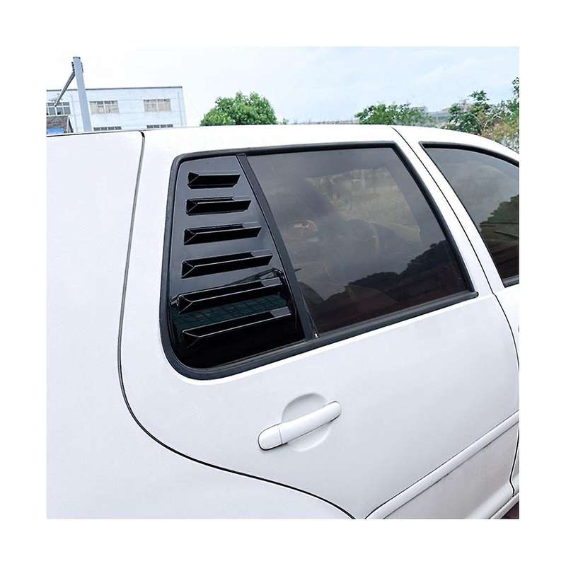 Car Glossy Black Rear Windows Triangle Louver Cover Stickers for Golf 4 Mk4 1997-2006 Cover