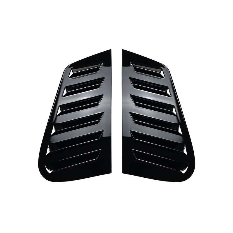 Car Glossy Black Rear Windows Triangle Louver Cover Stickers for Golf 4 Mk4 1997-2006 Cover