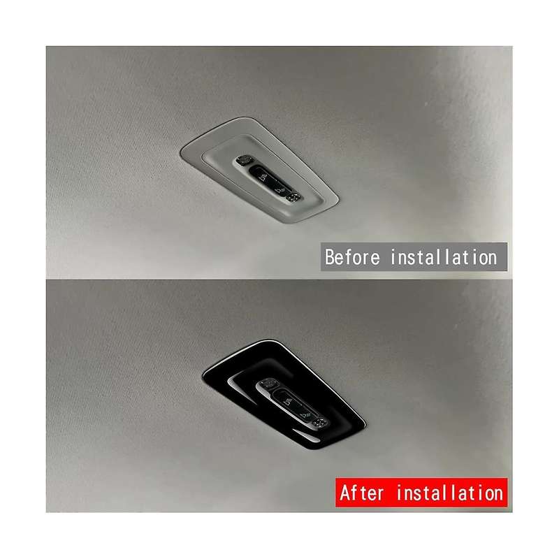 Car Glossy Black Rear Reading Light Frame Decoration Interior for Prius 60 Series 2020-2023