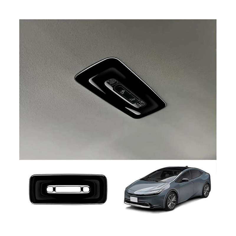 Car Glossy Black Rear Reading Light Frame Decoration Interior for Prius 60 Series 2020-2023
