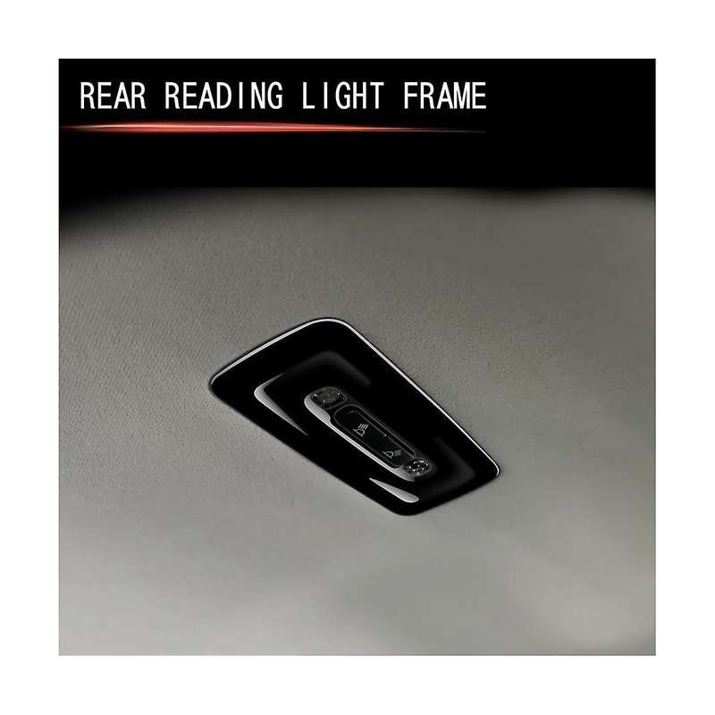 Car Glossy Black Rear Reading Light Frame Decoration Interior for Prius 60 Series 2020-2023