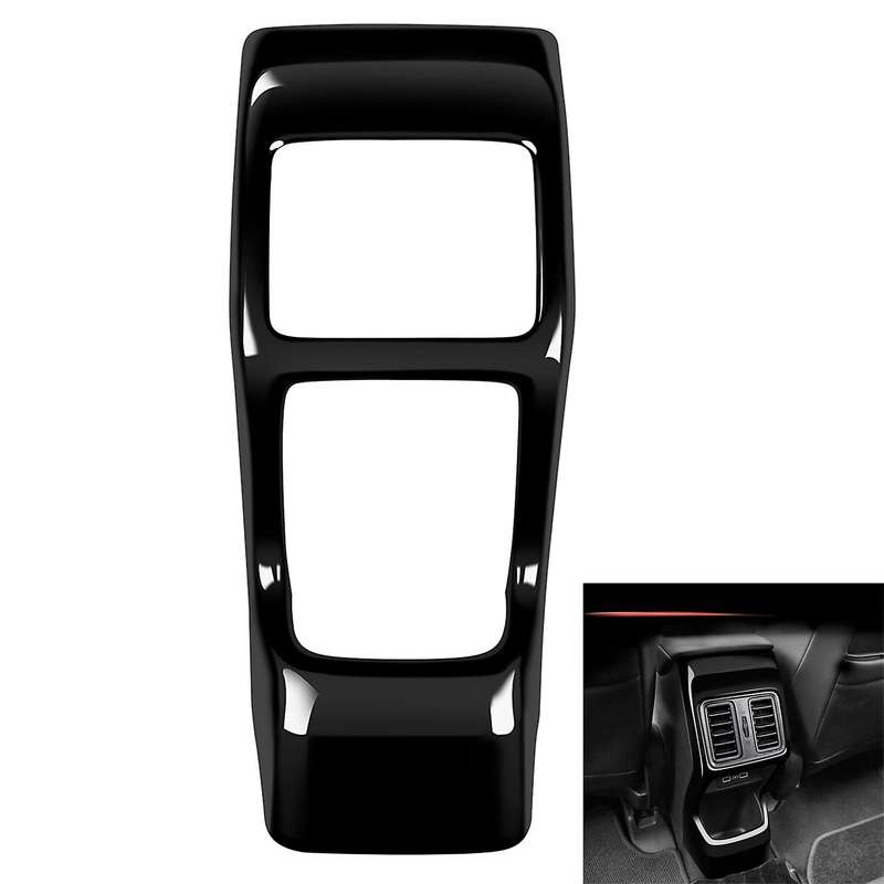 Car Glossy Black Rear Vent Outlet Frame Compatible Honda Vezel HRV 2021 2022
